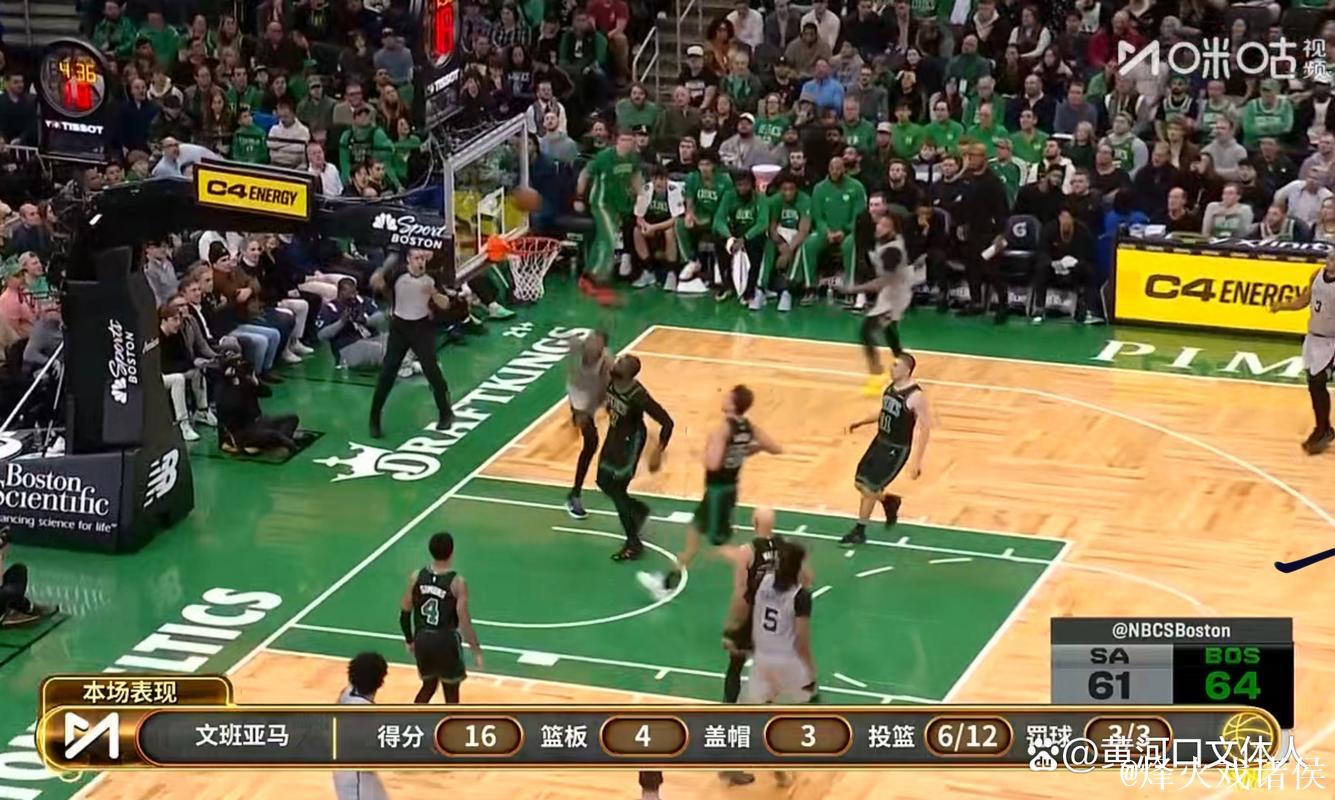 文班亚马21分布朗27分 马刺100-95险胜凯尔特人 文班亚马21分布朗27分 马刺100-95险胜凯尔特人